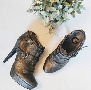 Guess heeled ankle booties
